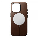 Nomad iPhone 16 Pro Skal Traditional Leather Case Brun