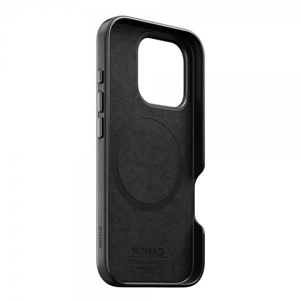 Nomad iPhone 16 Pro Skal Traditional Leather Case Horween Svart