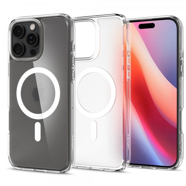 Spigen iPhone 16 Pro Skal Ultra Hybrid MagFit Frost Clear