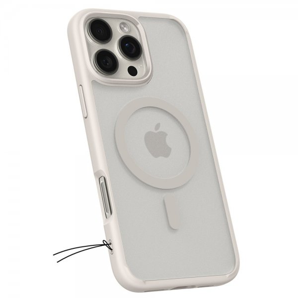 Spigen iPhone 16 Pro Skal Ultra Hybrid MagFit Frost Natural Titanium