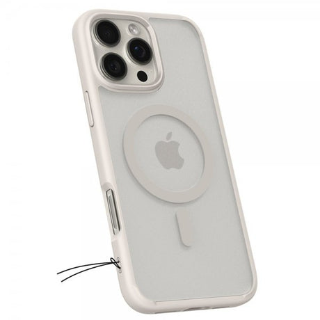 Spigen iPhone 16 Pro Skal Ultra Hybrid MagFit Frost Natural Titanium