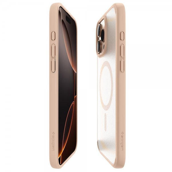 Spigen iPhone 16 Pro Skal Ultra Hybrid MagFit Frost Rose Titanium