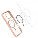 Spigen iPhone 16 Pro Skal Ultra Hybrid MagFit Frost Rose Titanium