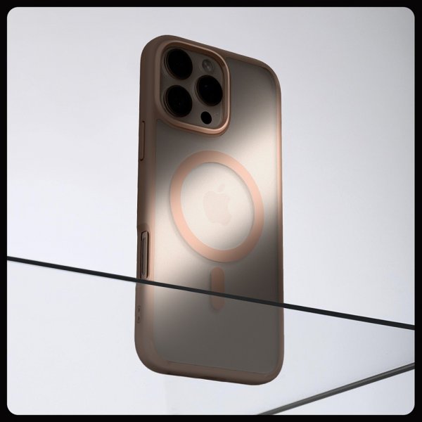 Spigen iPhone 16 Pro Skal Ultra Hybrid MagFit Frost Rose Titanium