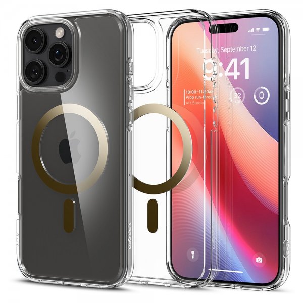 Spigen iPhone 16 Pro Skal Ultra Hybrid MagFit Guld