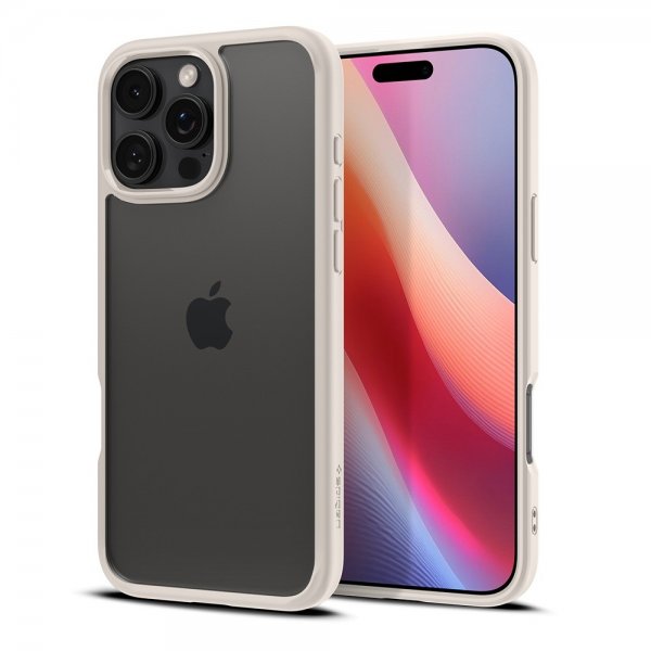 Spigen iPhone 16 Pro Skal Ultra Hybrid Natural Titanium