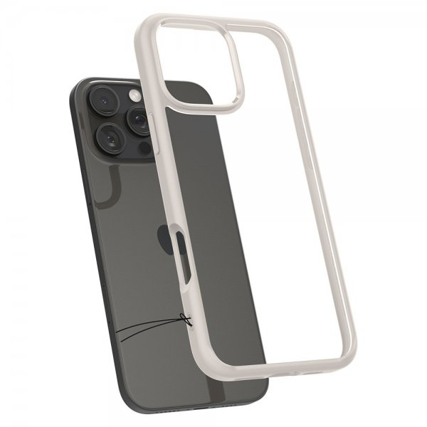 Spigen iPhone 16 Pro Skal Ultra Hybrid Natural Titanium
