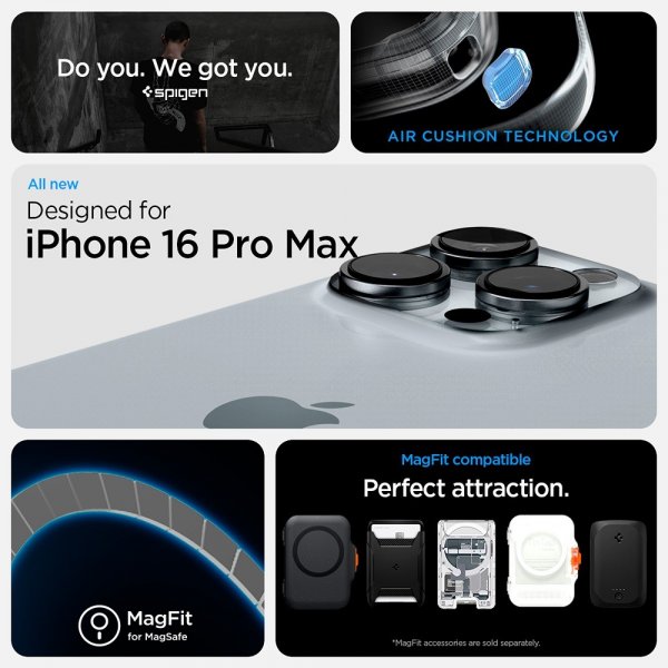 Spigen iPhone 16 Pro Skal Ultra Hybrid Neo One MagFit