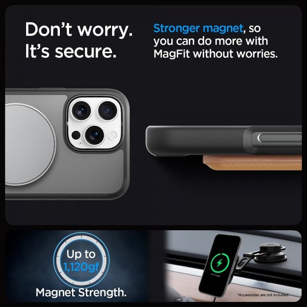 Spigen iPhone 16 Pro Skal Ultra Hybrid S MagFit Frost Black