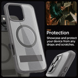 Spigen iPhone 16 Pro Skal Ultra Hybrid S MagFit Frost Gray