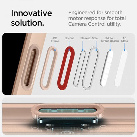 Spigen iPhone 16 Pro Skal Ultra Hybrid T MagFit Frost Rose Titanium