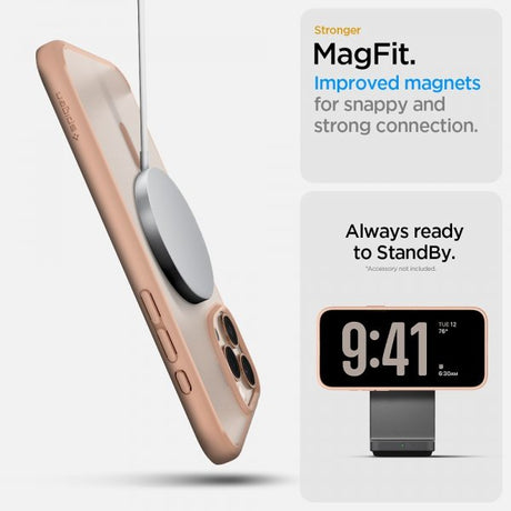 Spigen iPhone 16 Pro Skal Ultra Hybrid T MagFit Frost Rose Titanium