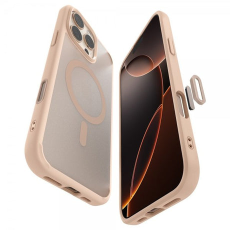 Spigen iPhone 16 Pro Skal Ultra Hybrid T MagFit Frost Rose Titanium