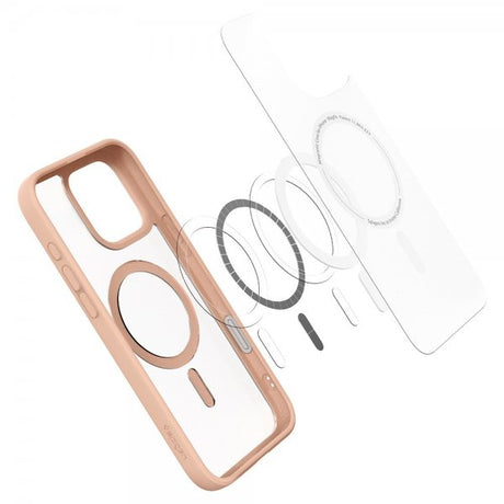 Spigen iPhone 16 Pro Skal Ultra Hybrid T MagFit Frost Rose Titanium