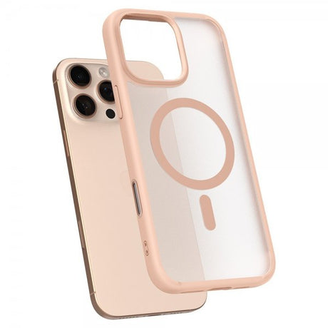 Spigen iPhone 16 Pro Skal Ultra Hybrid T MagFit Frost Rose Titanium