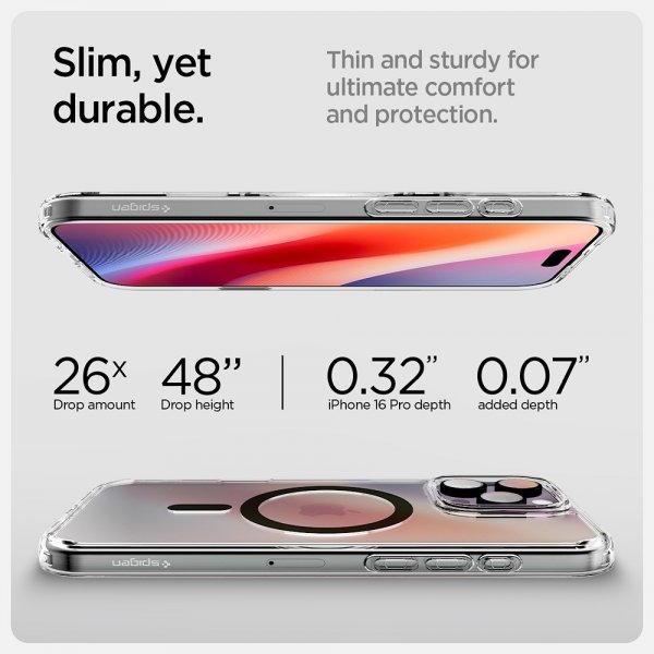 Spigen iPhone 16 Pro Skal Ultra Hybrid T MagFit Graphite