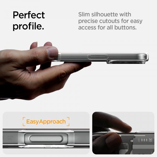 Spigen iPhone 16 Pro Skal Ultra Hybrid Zero One MagFit Natural Titanium