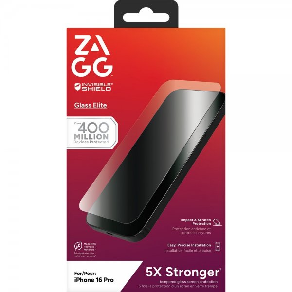 ZAGG InvisibleShield iPhone 16 Pro Skärmskydd Glass Elite