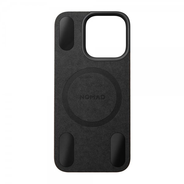 Nomad iPhone 16 Pro Skin Magnetic Leather Back Rustic Brown