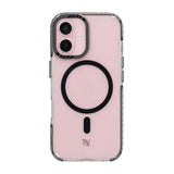 Rvelon iPhone 16 Skal TPU MagSafe Svart/Transparent