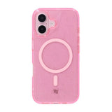 Rvelon iPhone 16 Skal Glitter MagSafe Rosa
