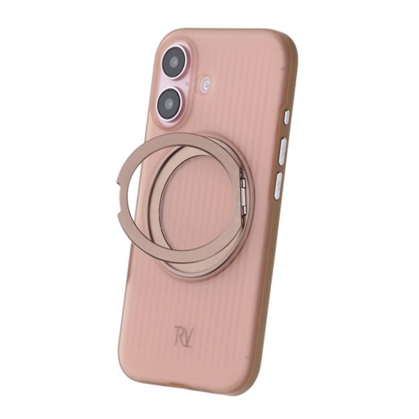 Rvelon iPhone 16 Skal Roterbart MagSafe Stativ Brun