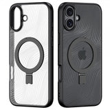 Dux Ducis iPhone 16 Skal Aimo Series MagSafe Kickstand Svart
