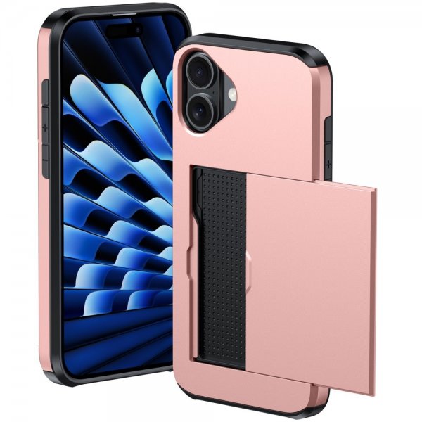 iPhone 16 Skal Card Slide Svart