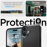 Spigen iPhone 16 Skal Core Armor Matte Black