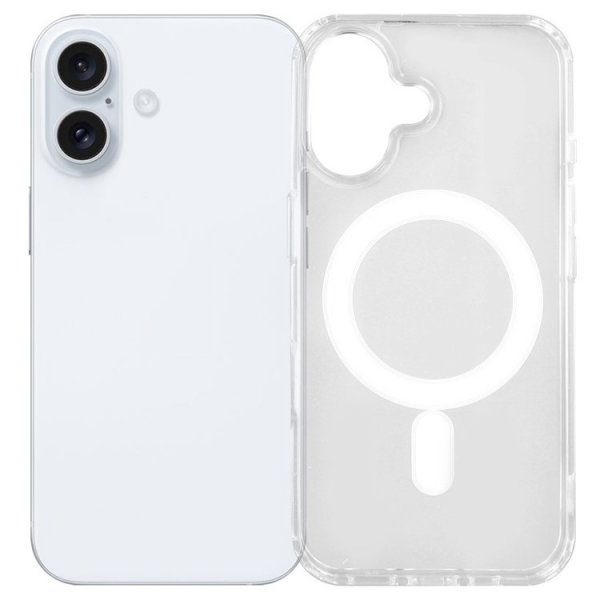 Nordic Covers iPhone 16 Skal Feather Series MagSafe Transparent