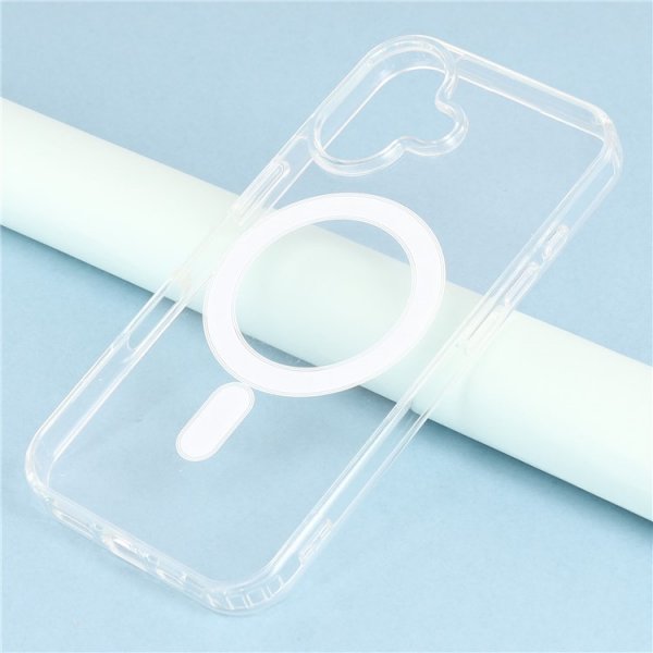 Nordic Covers iPhone 16 Skal Feather Series MagSafe Transparent