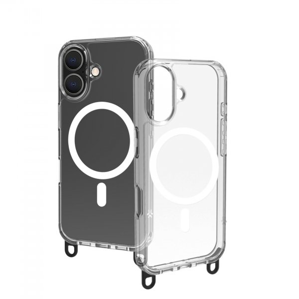 Celly iPhone 16 Skal Freedom Necklace MagSafe Transparent