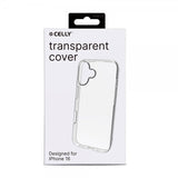 Celly iPhone 16 Skal GELSKIN Transparent