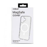 Celly iPhone 16 Skal GELSKINMAG MagSafe Transparent Vit