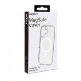 Celly iPhone 16 Skal GELSKINMAG MagSafe Transparent Vit