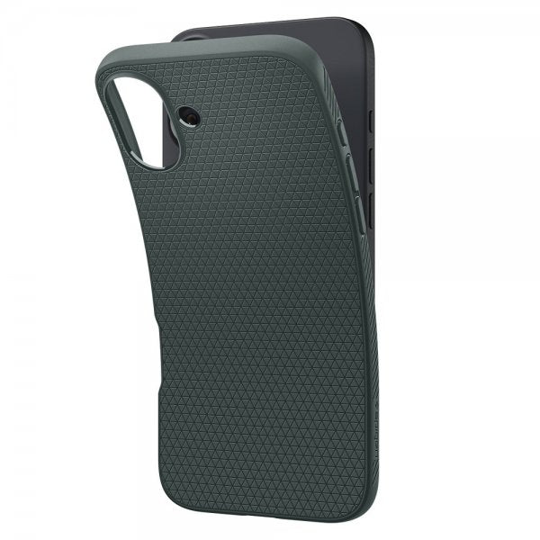 Spigen iPhone 16 Skal Liquid Air Abyss Green