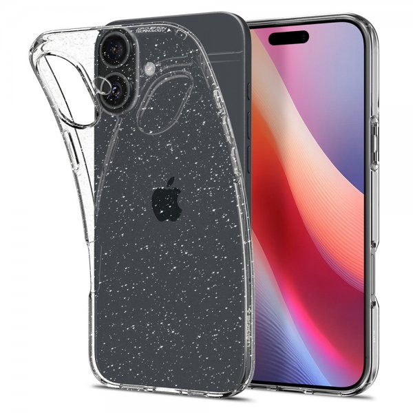 Spigen iPhone 16 Skal Liquid Crystal Glitter Crystal Quartz