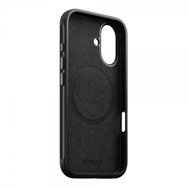 Nomad iPhone 16 Skal Modern Leather Case Svart