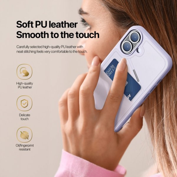 Dux Ducis iPhone 16 Skal Rafi II Series MagSafe Lila