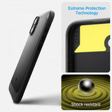 Spigen iPhone 16 Skal Rugged Armor MagFit Matte Black