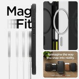 Spigen iPhone 16 Skal Rugged Armor MagFit Matte Black