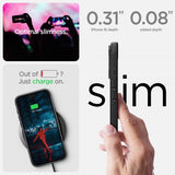 Spigen iPhone 16 Skal Rugged Armor MagFit Matte Black