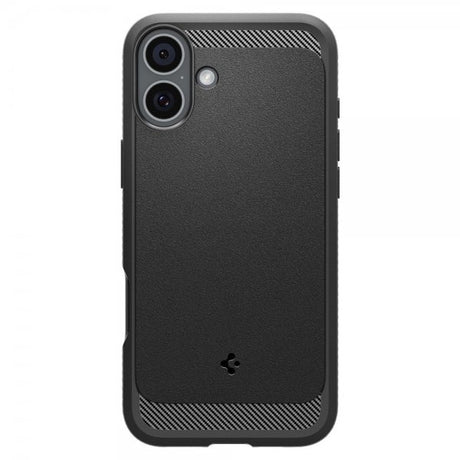 Spigen iPhone 16 Skal Rugged Armor MagFit Matte Black