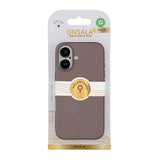 Onsala iPhone 16 Skal Silikonkänsla Chocolate
