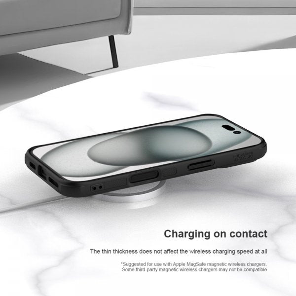 Nillkin iPhone 16 Skal Super Frosted Shield Pro MagSafe Svart
