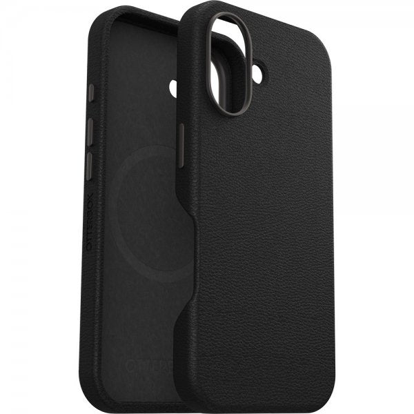 Otterbox iPhone 16 Skal Symmetry Cactus Leather MagSafe Noir Ash
