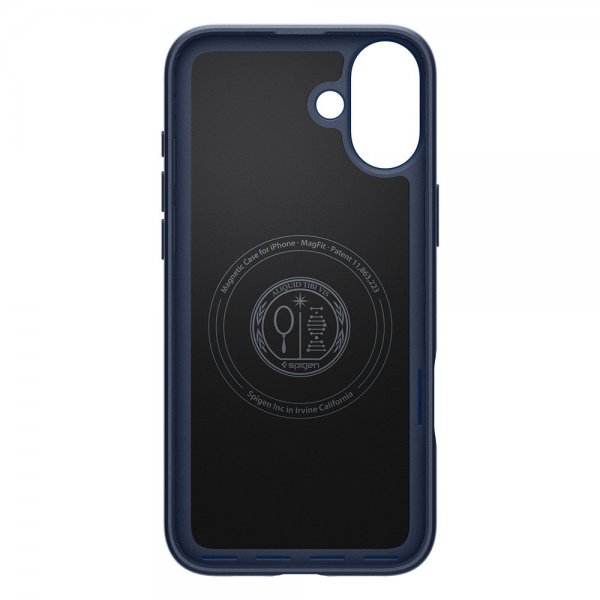 Spigen iPhone 16 Skal Thin Fit MagFit Navy Blue