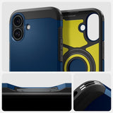 Spigen iPhone 16 Skal Tough Armor MagFit Navy Blue