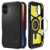 Spigen iPhone 16 Skal Tough Armor MagFit Svart