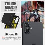 Spigen iPhone 16 Skal Tough Armor MagFit Svart